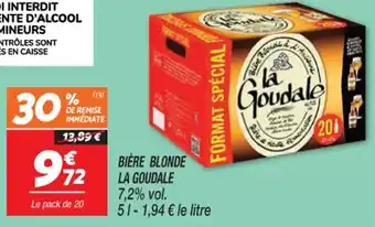 Netto BIÈRE BLONDE LA GOUDALE 7,2% vol. offre