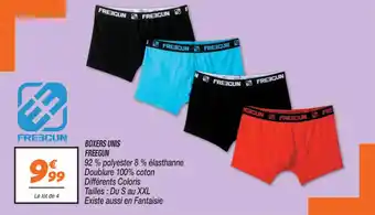 Netto BOXERS UNIS FREEGUN offre