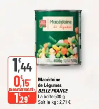 G20 Macédoine de Légumes BELLE FRANCE offre