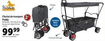 Lidl Pinolino - chariot de transport paddy offre