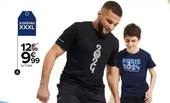 Carrefour T-shirt Sport Homme Des Jeux Olympiques De Paris 2024 offre