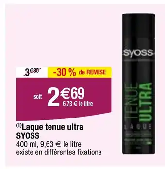 Migros (¹) Laque tenue ultra SYOSS offre