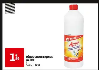 Auchan ACTIFF DÉBOUCHEUR LIQUIDE offre