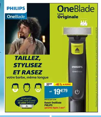 Migros Rasoir OneBlade PHILIPS offre