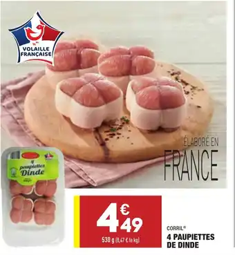 ALDI 4 Paupiettes de Dinde offre