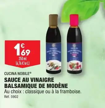 ALDI CUCINA NOBILE® SAUCE AU VINAIGRE BALSAMIQUE DE MODÈNE offre