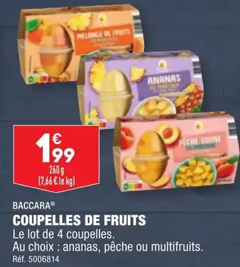 ALDI BACCARA® COUPELLES DE FRUITS offre