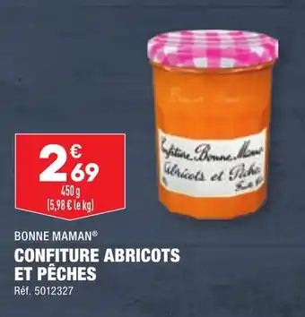 ALDI BONNE MAMAN® CONFITURE ABRICOTS ET PÊCHES offre