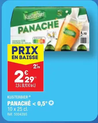 ALDI KUSTERBIER ® PANACHE <0,5 offre