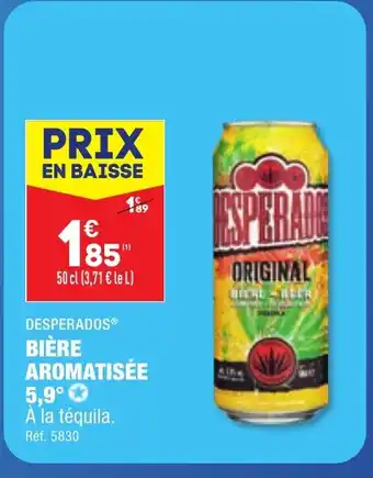 ALDI DESPERADOS BIÈRE AROMATISÉE offre