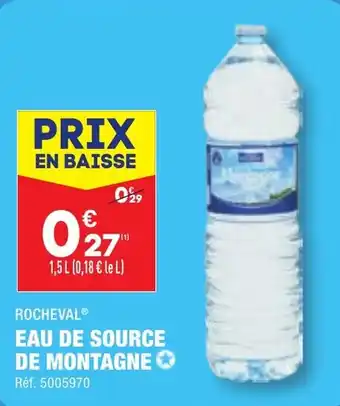 ALDI EAU DE SOURCE DE MONTAGNE ✪ offre