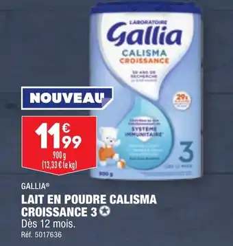 ALDI LAIT EN POUDRE CALISMA CROISSANCE 3✪ offre