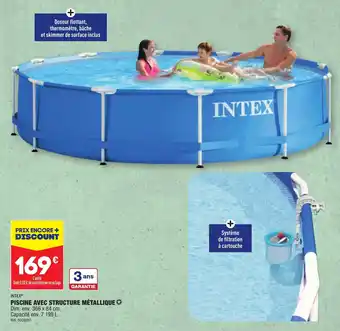 ALDI PISCINE AVEC STRUCTURE MÉTALLIQUE ✪ offre