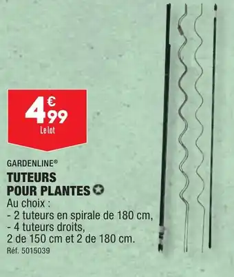 ALDI GARDENLINE® TUTEURS POUR PLANTES ✪ offre