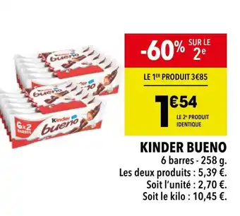 Supeco KINDER BUENO offre