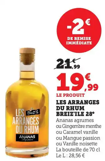 Hyper U LES ARRANGES DU RHUM BREIZ'ILE 28° offre