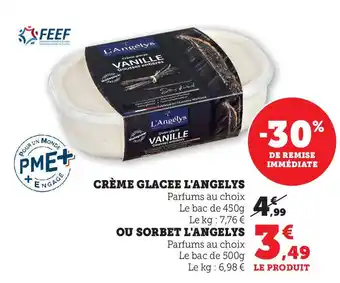 U Express CRÈME GLACEE L'ANGELYS offre