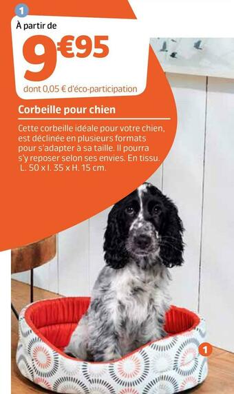 Jardiland Corbeille pour chien offre