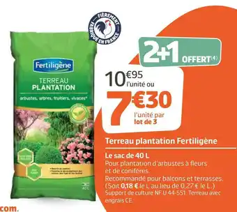 Jardiland Fertiligène terreau plantation offre