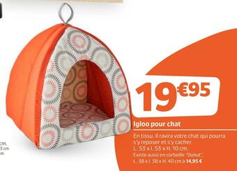Jardiland Igloo pour chat offre