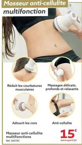 Gifi Masseur anti-cellulite multifonctions offre
