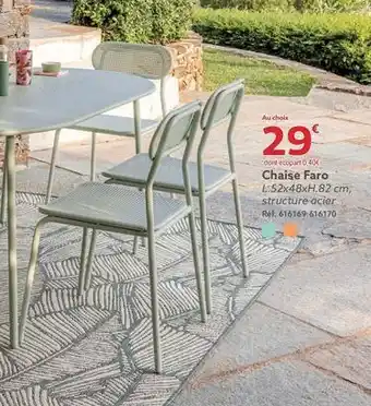 Gifi Chaise faro offre
