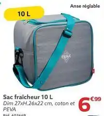 Gifi Sac fraîcheur offre