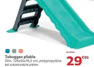 Gifi Toboggan pliable offre