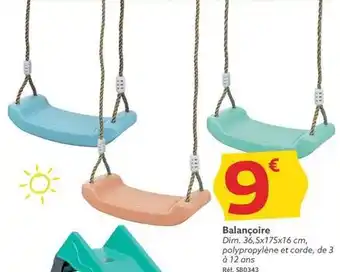 Gifi Balançoire offre