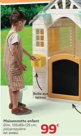 Gifi Maisonnette enfant offre