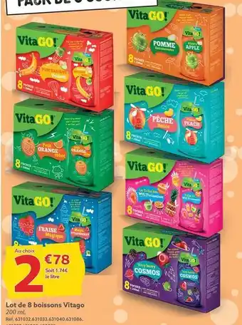 Gifi Vitago - lot de 8 boissons offre