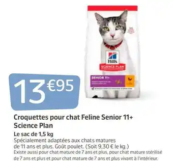 Science plan croquettes pour chat feline senior 11+