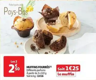 Auchan Supermarché Muffins fourrés offre
