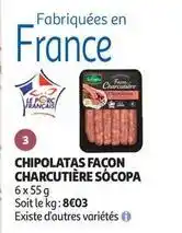 Auchan Supermarché Socopa - chipolatas façon charcutière offre