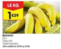 Leader Price Bananes offre