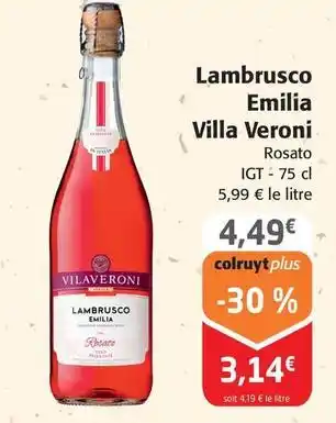 Colruyt Villa veroni - lambrusco emilia offre