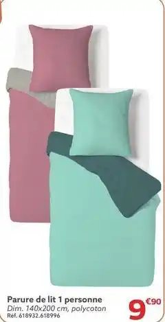 Gifi Parure de lit 1 personne offre