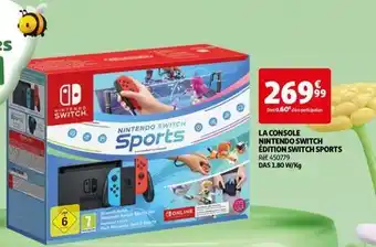 Auchan Nintendo - la console switch édition switch sports offre