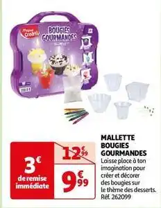 Auchan Maped - mallette bougies gourmandes offre