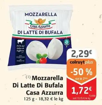 Colruyt Casa azzurra - mozzarella di latte di bufala offre