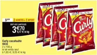Cora x Carrefour Vico - curly cacahuete offre