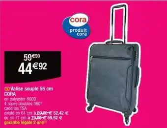 Cora x Carrefour Cora - valise souple offre