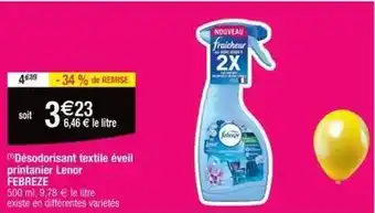 Cora x Carrefour Lenor - désodorisant offre