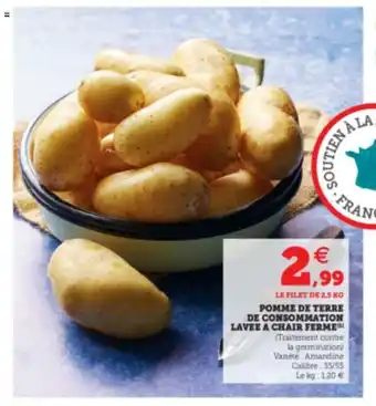 Super U Pomme De Terre De Consommation Lavee A Chair Ferme offre
