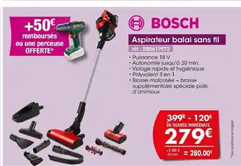 Aspirateur Balai Sans Fil BBS61PET2