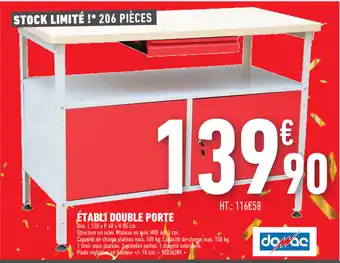 Brico Cash Etabili Double Porte offre