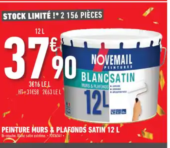 Brico Cash Peinture Murs & Plafonds Satin 12 L offre
