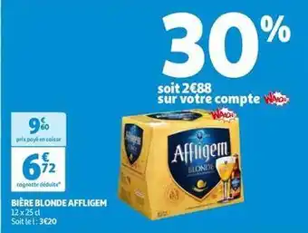 Auchan Affligem - bière blonde offre