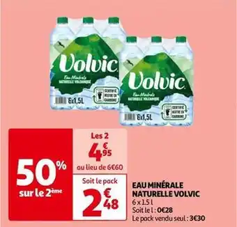 Auchan Volvic - eau minerale naturelle offre