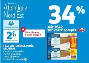 Auchan Delpierre - filets de harengs fumés offre
